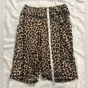 Cheetah biker shorts